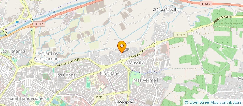localisation de l'entreprise SCI LES OLIVIERS VERTS  PERPIGNAN