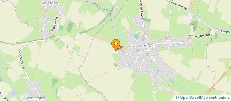 localisation de l'entreprise SCI LES OLIVINES  POIX-DU-NORD