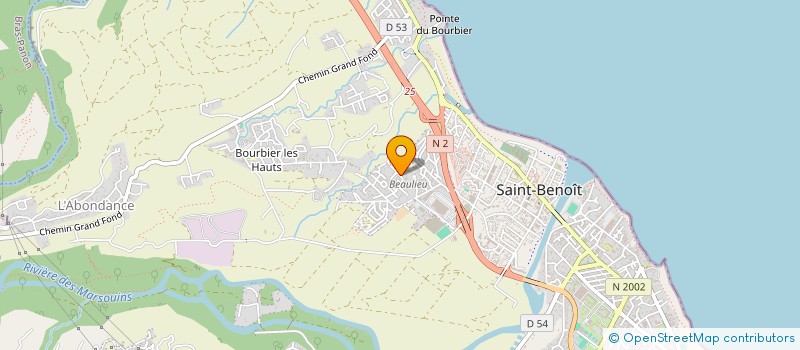 localisation de l'entreprise SCI LES OLIVINES à SAINT-BENOIT