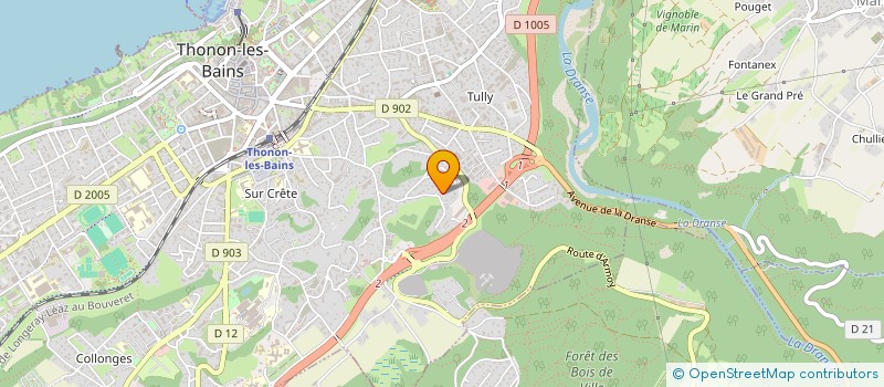 localisation de l'entreprise SCI LES OLLIOZ à THONON-LES-BAINS