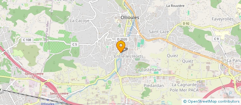 localisation de l'entreprise SCI LES OLLIVIERS  OLLIOULES