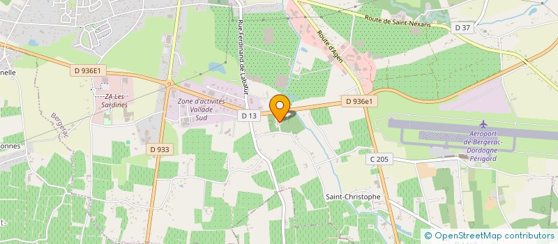 localisation de l'entreprise SCI LES OMBRAGES à BERGERAC