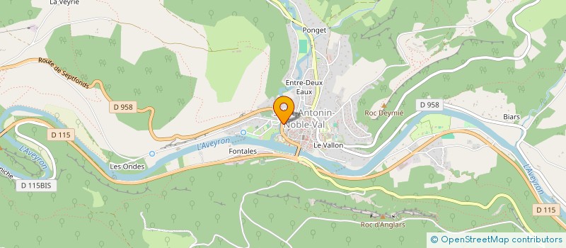 localisation de l'entreprise SCI LES ONDES  SAINT-ANTONIN-NOBLE-VAL