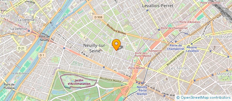 localisation de l'entreprise SCI LES ONDINES à NEUILLY-SUR-SEINE