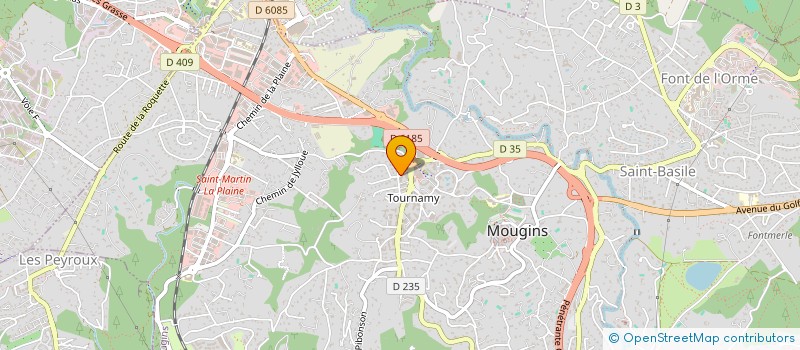 localisation de l'entreprise SCI LES ORANGERS à MOUGINS