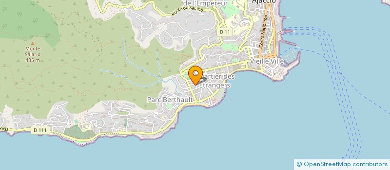 localisation de l'entreprise SCI LES ORANGERS à AJACCIO