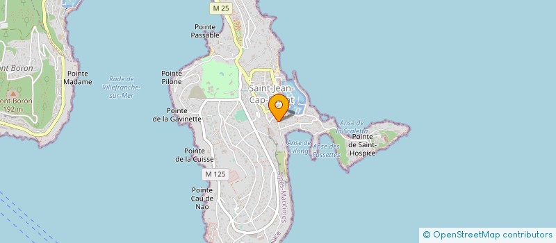 localisation de l'entreprise SCI LES ORANGERS à SAINT-JEAN-CAP-FERRAT