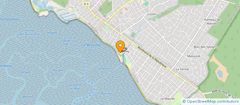 localisation de l'entreprise SCI LES ORANGERS  ANDERNOS-LES-BAINS