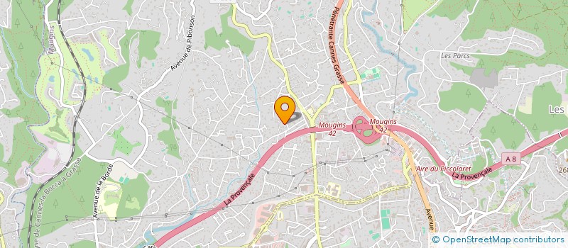 localisation de l'entreprise SCI LES ORANGERS à MOUGINS