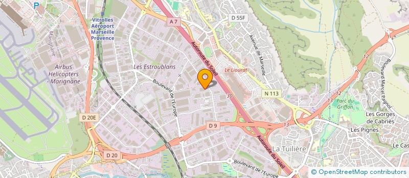 localisation de l'entreprise SCI LES ORANGERS à VITROLLES