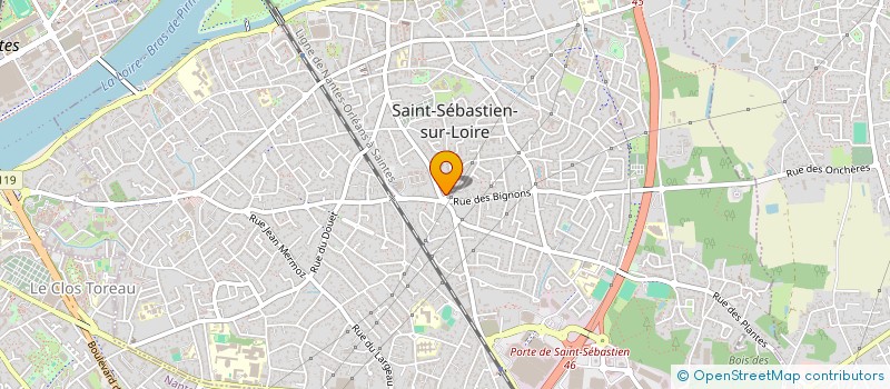 localisation de l'entreprise SCI LES ORCHIDEES à SAINT-SEBASTIEN-SUR-LOIRE