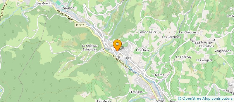 localisation de l'entreprise SCI LES ORCHIDEES  BEAUJEU