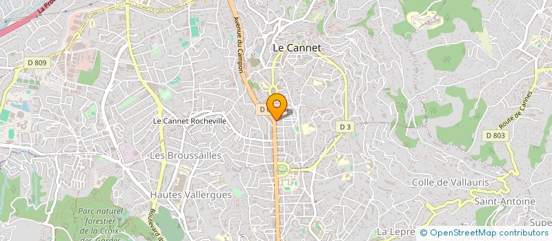 localisation de l'entreprise SCI LES ORCHIDEES  LE CANNET