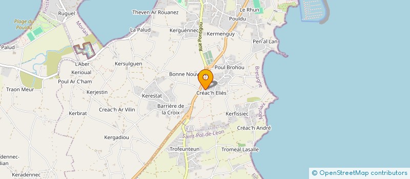 localisation de l'entreprise SCI LES ORCHIDEES  ROSCOFF