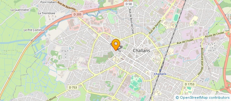 localisation de l'entreprise SCI LES ORCHIDEES à CHALLANS