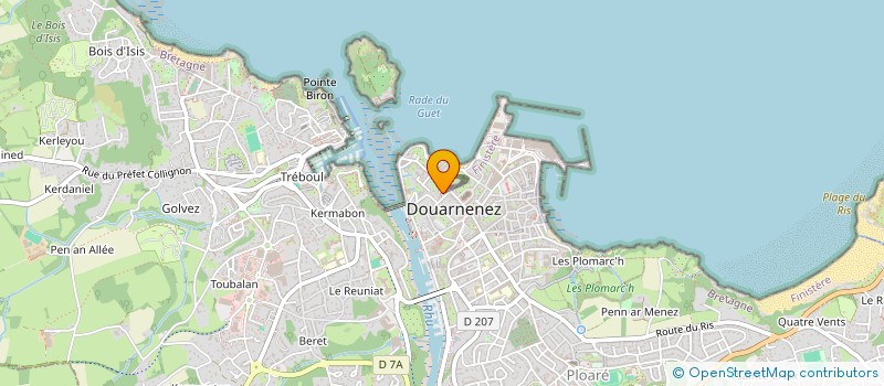 localisation de l'entreprise SCI LES ORCHIDEES  DOUARNENEZ