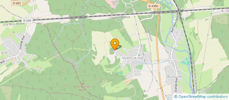 localisation de l'entreprise SCI LES ORCHIDEES  VYANS-LE-VAL