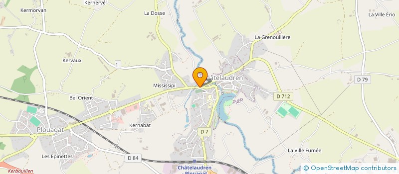 localisation de l'entreprise SCI LES ORCHIDEES  CHATELAUDREN-PLOUAGAT