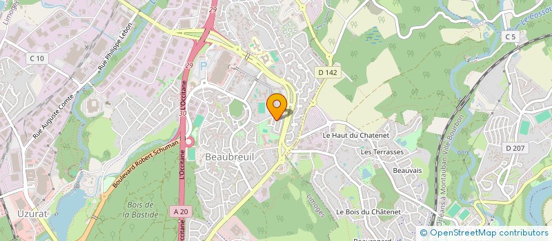 localisation de l'entreprise SCI LES ORCHIDEES  LIMOGES