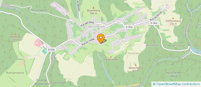 localisation de l'entreprise SCI LES ORCHIDEES  MONTBRONN