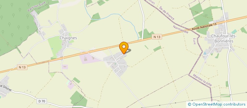 localisation de l'entreprise SCI LES ORCHIDEES  CHAIGNES