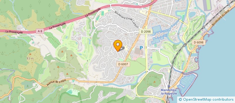 localisation de l'entreprise SCI LES ORCHIDEES à MANDELIEU-LA-NAPOULE
