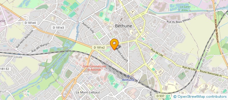 localisation de l'entreprise SCI LES ORCHIDEES  BETHUNE