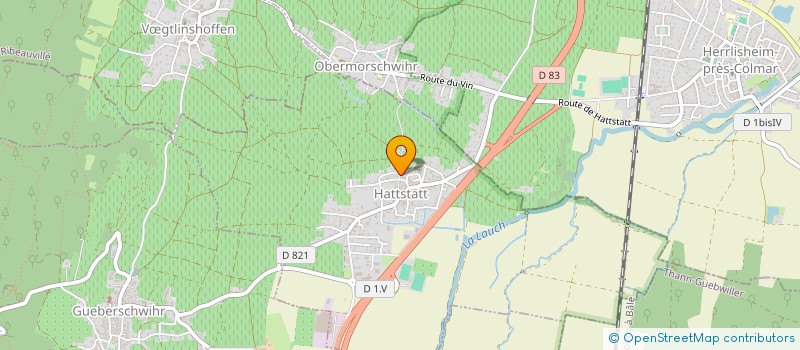 localisation de l'entreprise SCI LES ORCHIDEES  HATTSTATT