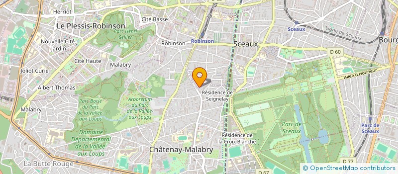 localisation de l'entreprise SCI LES ORCHIDEES à SCEAUX