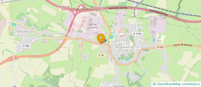 localisation de l'entreprise SCI LES ORCHIDEES  PHALSBOURG