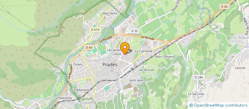 localisation de l'entreprise SCI LES ORCHYDELLES  PRADES