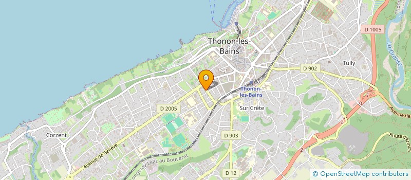 localisation de l'entreprise SCI LES OREADES à THONON-LES-BAINS