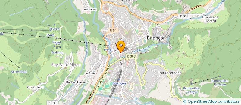 localisation de l'entreprise SCI LES OREADES à BRIANCON