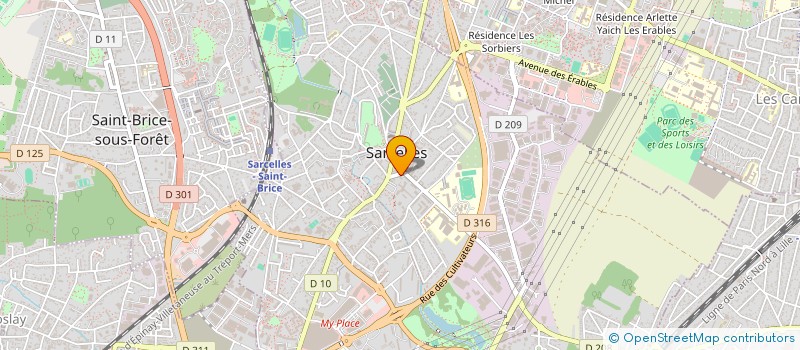 localisation de l'entreprise SCI LES ORFEUILLES à SARCELLES