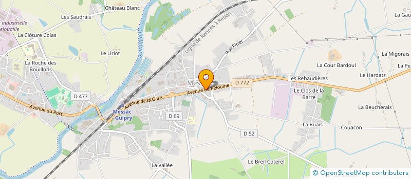 localisation de l'entreprise SCI LES ORGUES  GUIPRY-MESSAC