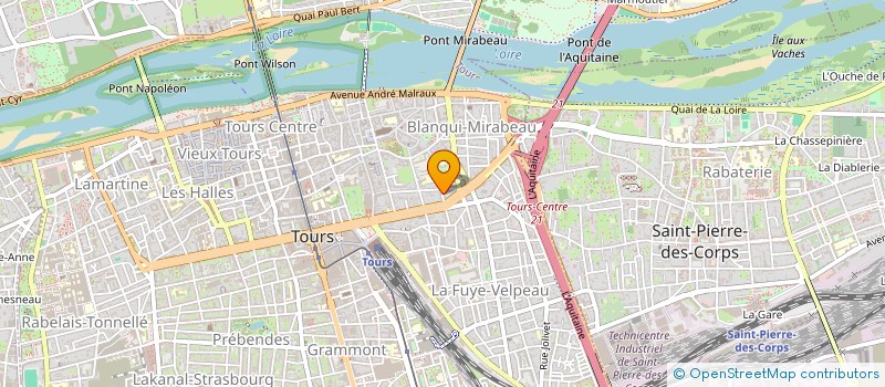 localisation de l'entreprise SCI LES ORIELS  TOURS