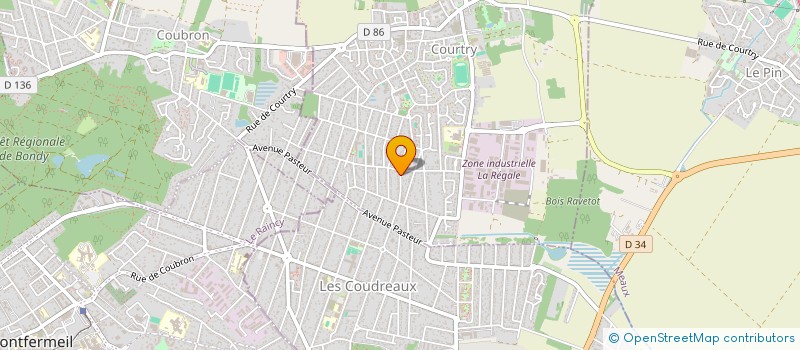 localisation de l'entreprise SCI LES ORMEAUX à COURTRY