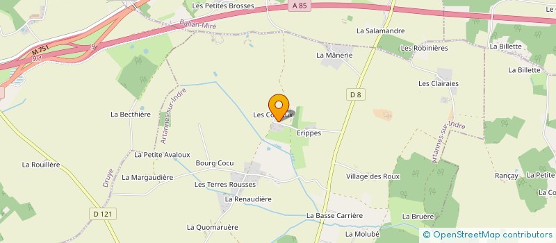 localisation de l'entreprise SCI LES ORMEAUX  ARTANNES-SUR-INDRE