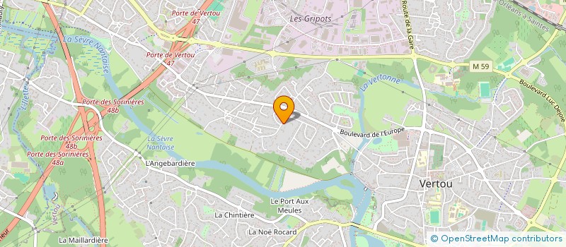 localisation de l'entreprise SCI LES ORMEAUX  VERTOU