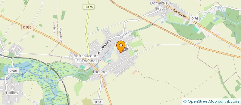 localisation de l'entreprise SCI LES ORMELETS  THENNES