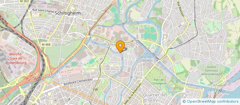 localisation de l'entreprise SCI LES ORMES 18  STRASBOURG