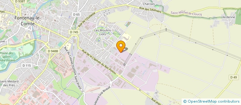 localisation de l'entreprise SCI LES ORMES  FONTENAY-LE-COMTE