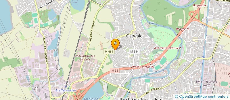 localisation de l'entreprise SCI LES ORMES  OSTWALD