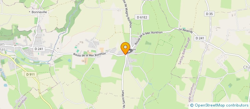 localisation de l'entreprise SCI LES ORTILLONS  DRAGEY-RONTHON