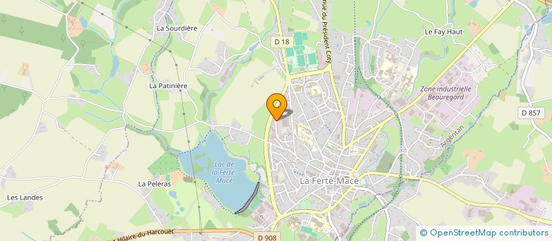 localisation de l'entreprise SCI LES ORTS DE PALHES à LA FERTE MACE