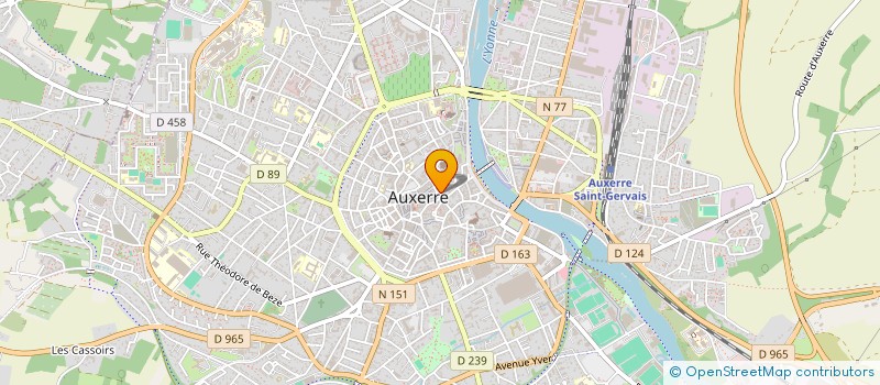 localisation de l'entreprise SCI LES OSIERS à AUXERRE