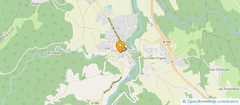 localisation de l'entreprise SCI LES OSMARETS  VIEILLE-BRIOUDE