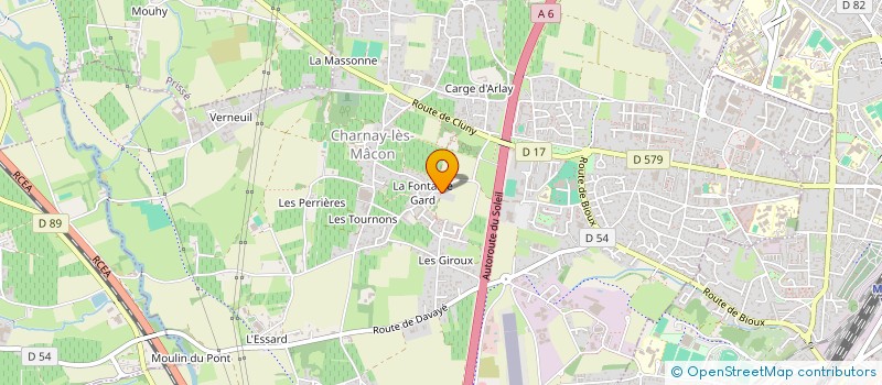 localisation de l'entreprise SCI LES OSTEOS DE CHAMPGRENON à CHARNAY-LES-MACON