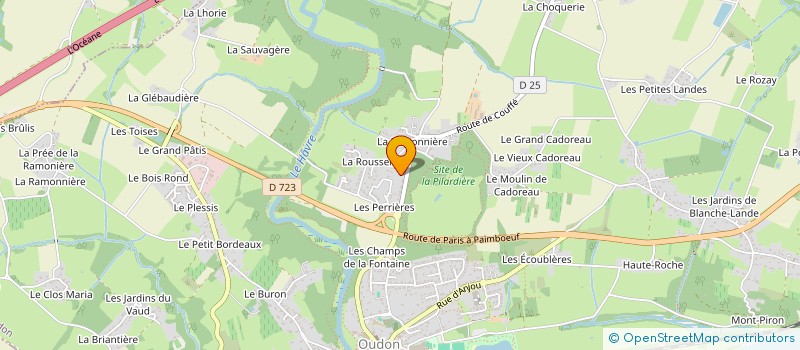 localisation de l'entreprise SCI LES OUCHES  OUDON