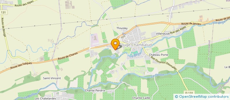 localisation de l'entreprise SCI LES OUCHES II  BOUGE-CHAMBALUD